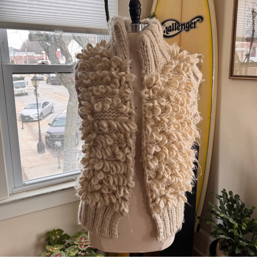 MISA LA Sherpa Knit Vest